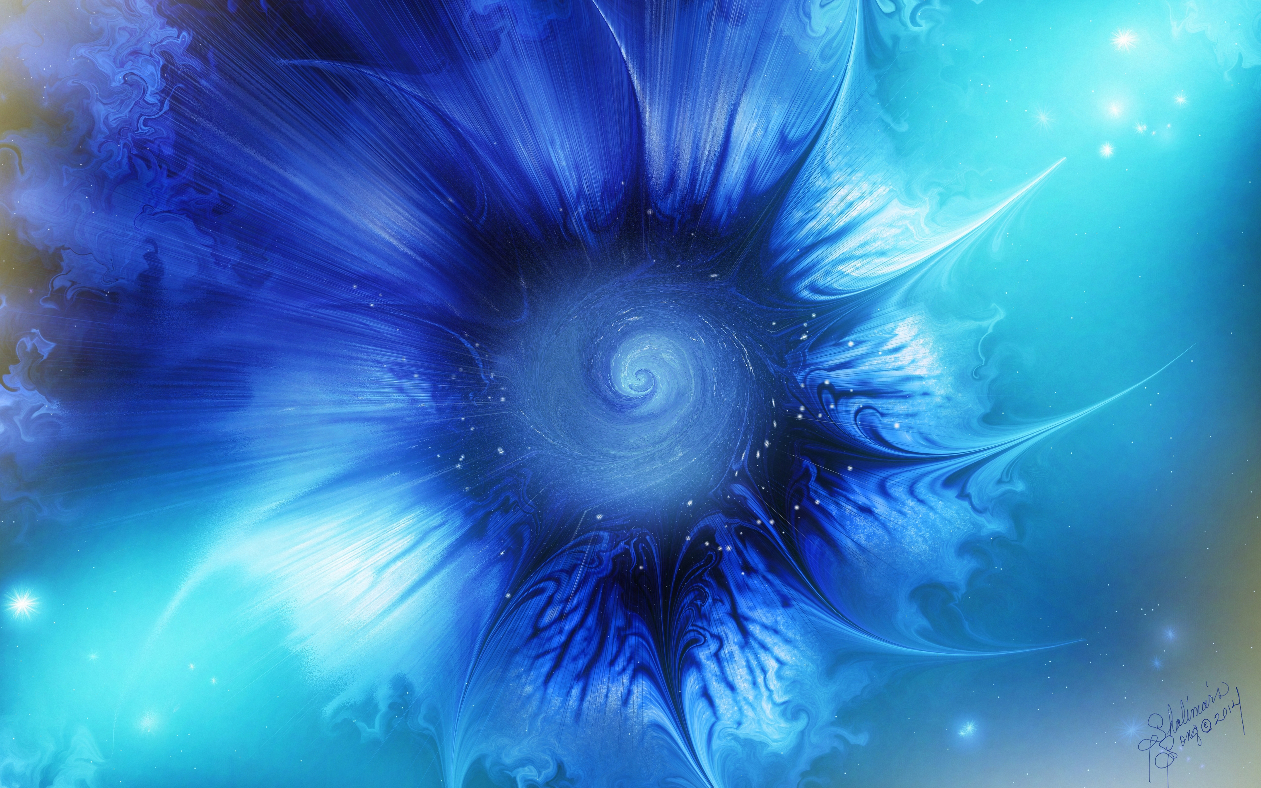 Blue Retina Abstract 4K662275673